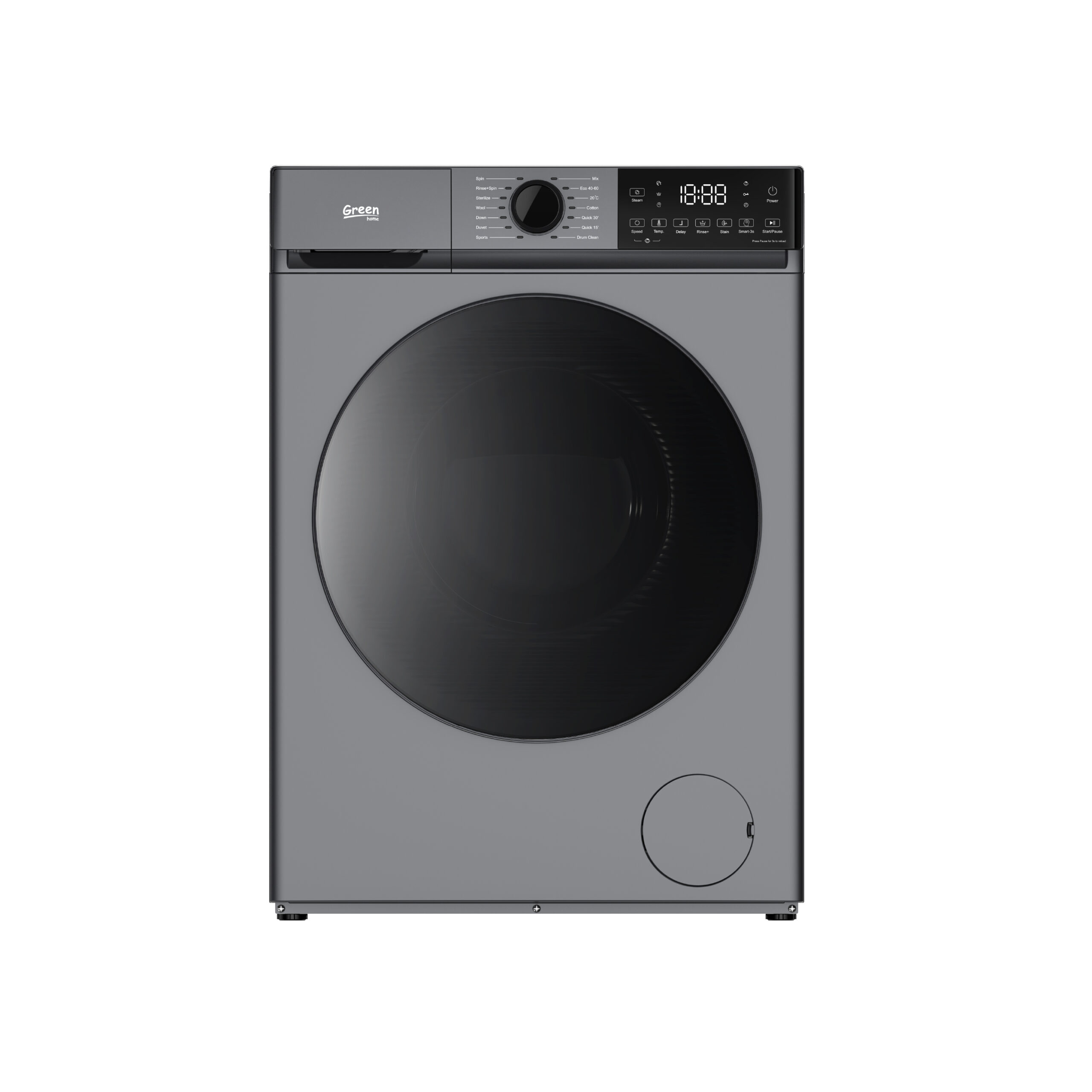 Green Home10kg Washing Machine Gray GH-DC12-s26